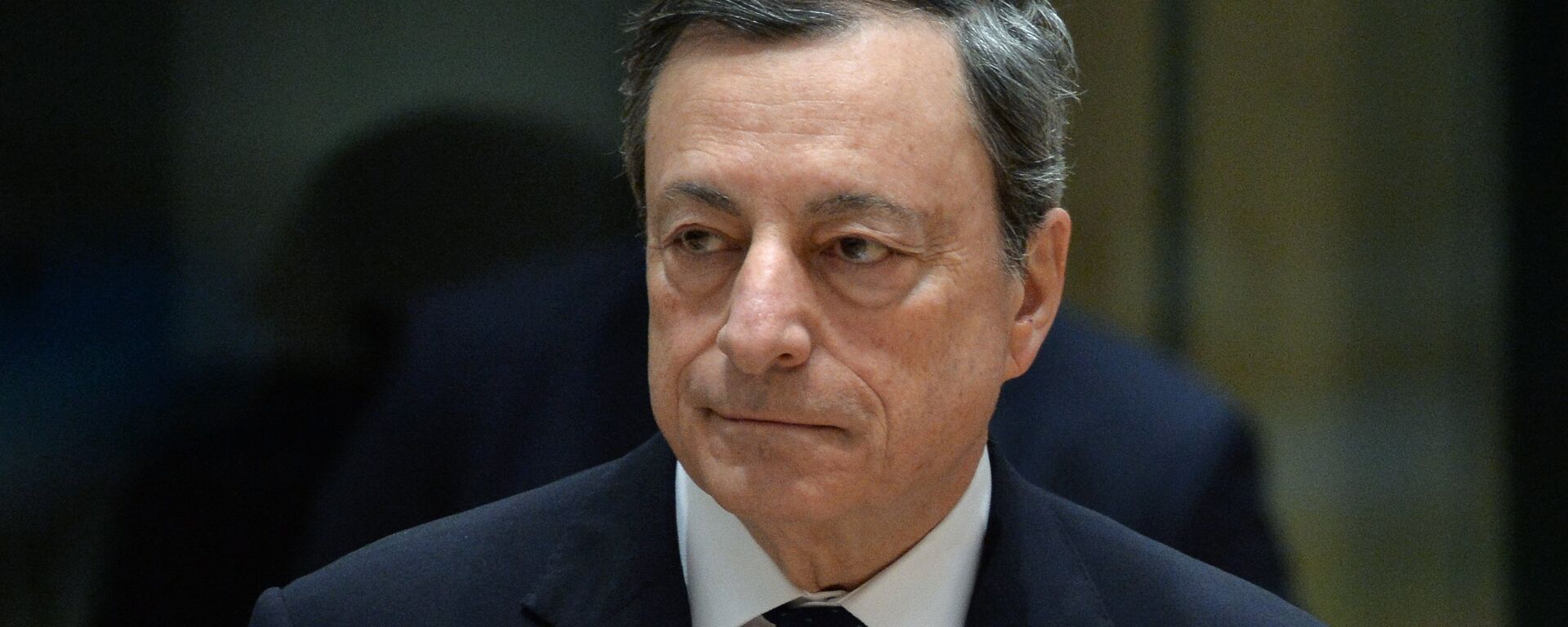 European Central Bank President Mario Draghi is pictured during a EU summit in Brussels - Sputnik International, 1920, 12.02.2021