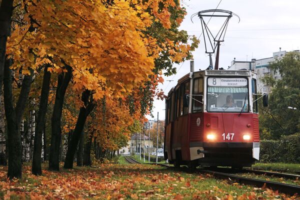 Streetcar in Russian city Vologda - Sputnik International