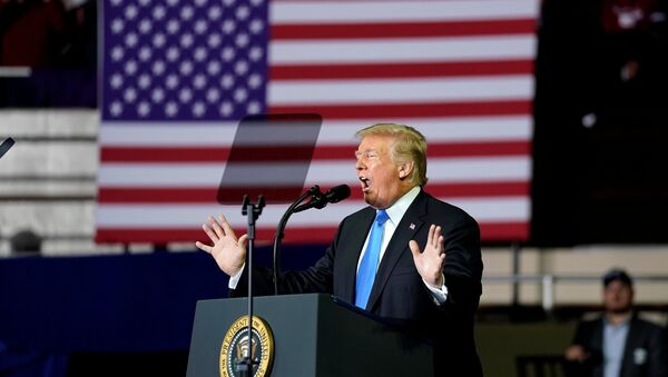 U.S. President Donald Trump speaks during a Make America Great Again rally in Richmond, Kentucky, U.S., October 13, 2018 - Sputnik International