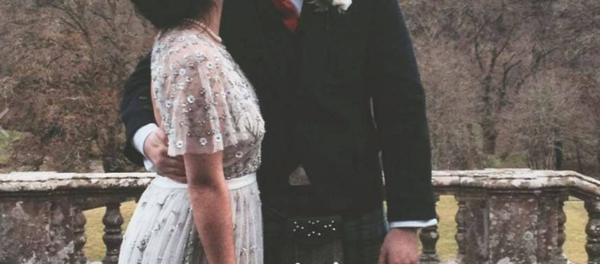 Matthew Hedges with wife - Sputnik International