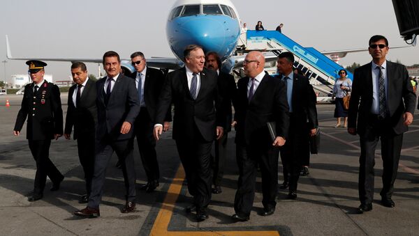 US Secretary of State Mike Pompeo Arrives in Ankara - Sputnik International