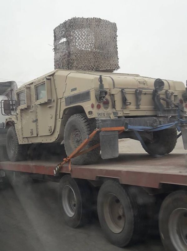 Armored vehicles in Syria's Manbij. Armored vehicles in Syria's Manbij. - Sputnik International