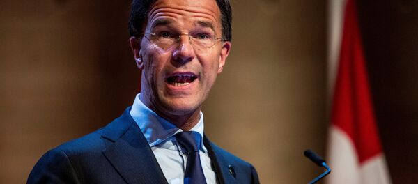 Dutch Prime Minister Mark Rutte speaks during a news conference Dutch Prime Minister Mark Rutte speaks during a news conference - Sputnik International
