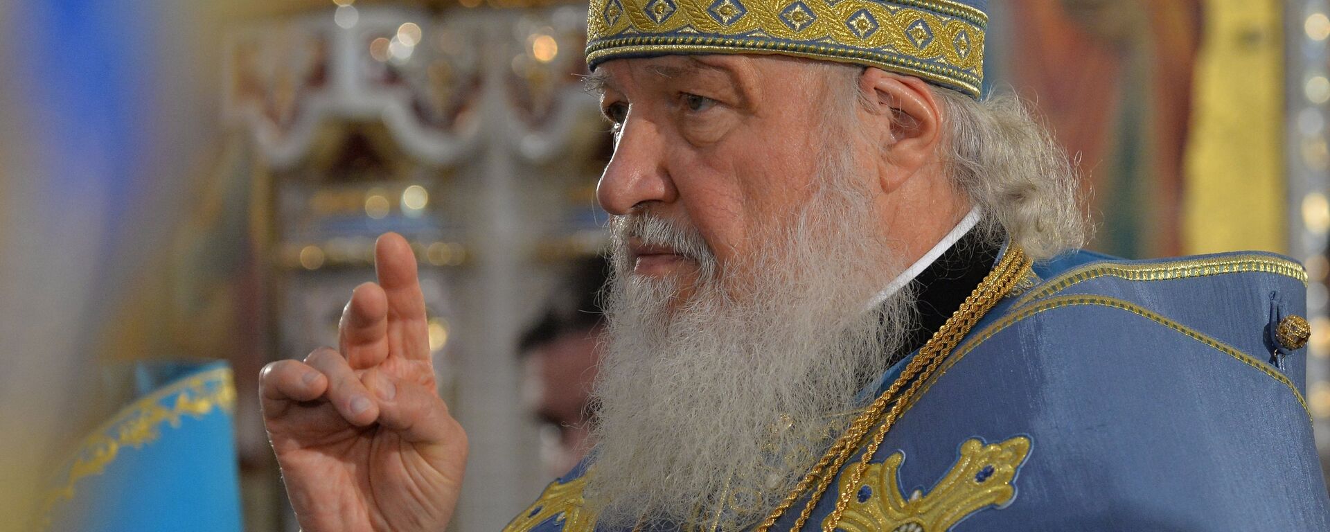 Russian Orthodox Patriarch Kirill conducts a consecrating ceremony at the All Saints' Church, in Minsk, Belarus, October 14, 2018 - Sputnik International, 1920, 07.01.2019