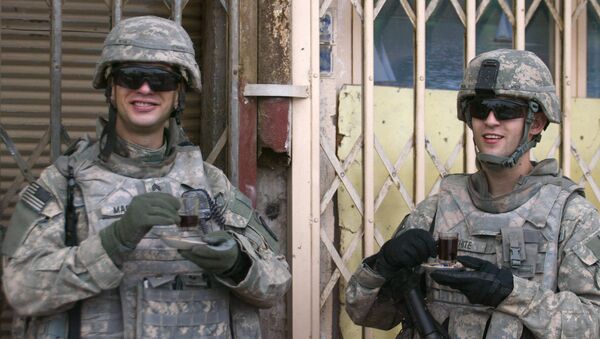 US soldiers enjoy cups of coffee (File) - Sputnik International
