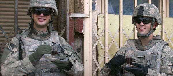 US soldiers enjoy cups of coffee (File) - Sputnik International