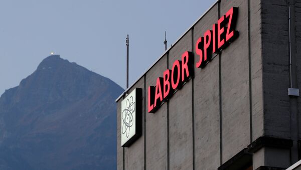 The laboratory's logo is seen at the Swiss Federal Institute for NBC Protection Labor Spiez in Spiez, Switzerland October 19, 2018 - Sputnik International