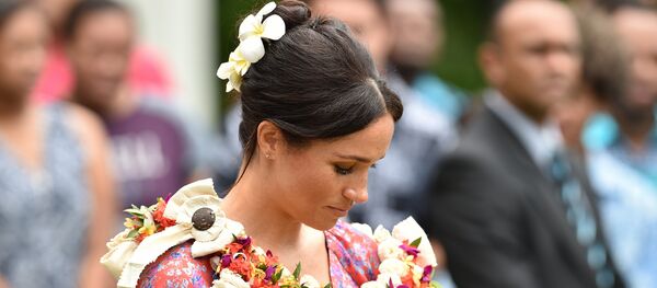 Britain's Meghan, Duchess of Sussex attends an event at the University of the South Pacific in Suva on October 24, 2018. - Sputnik International