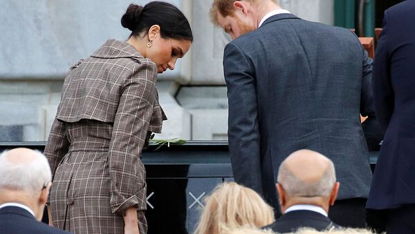 Britain's Prince Harry and Meghan, Duchess of Sussex - Sputnik International