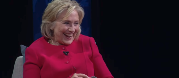 Hillary Clinton moments after making a racist joke in an interview with Recode. - Sputnik International