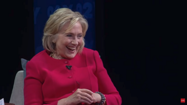 Hillary Clinton moments after making a racist joke in an interview with Recode. - Sputnik International