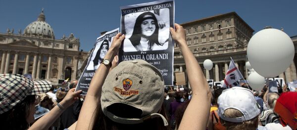 Demonstrators calling for ‘justice’ for Emanuela Oralndi in Rome in 2012 - Sputnik International