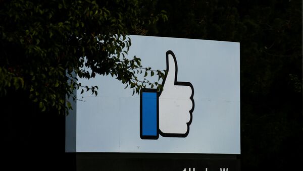 The entrance sign to Facebook headquarters is seen in Menlo Park, California, on Wednesday, October 10, 2018 - Sputnik International