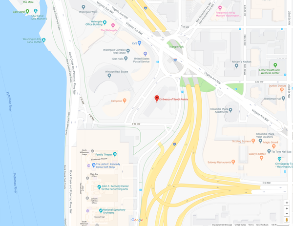 Location of the Embassy of the Kingdom of Saudi Arabia in Washington, DC Location of the Embassy of the Kingdom of Saudi Arabia in Washington, DC - Sputnik International