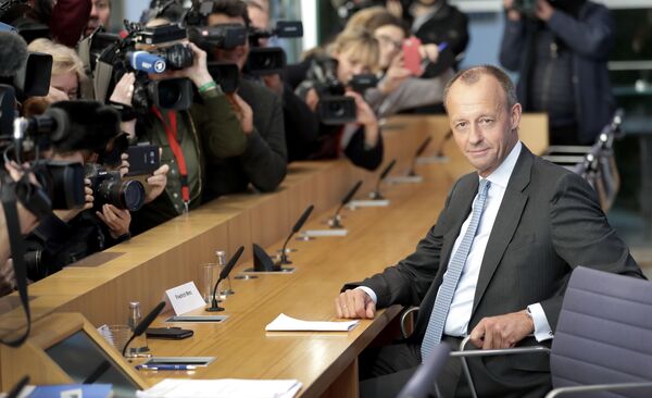 Friedrich Merz, right, member of the German Christian Democratic Party Friedrich Merz, right, member of the German Christian Democratic Party - Sputnik International