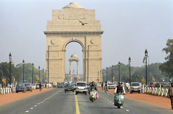 A monument the India Gate in New Delhi. A monument the India Gate in New Delhi. - Sputnik International