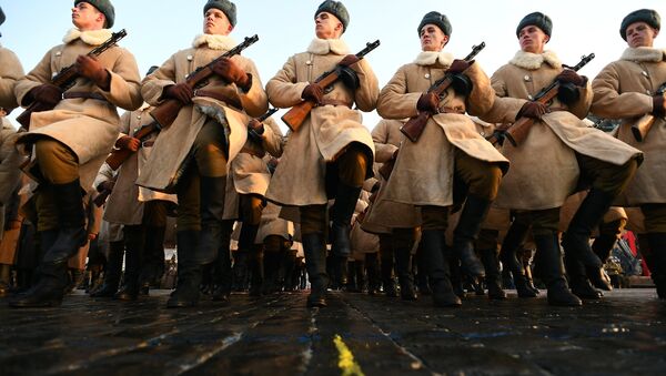 The march dated for the 77th anniversary of a parade of 1941 - Sputnik International