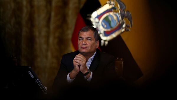 Ecuador's President Rafael Correa gives a a news conference in Quito, Ecuador, February 22, 2017 - Sputnik International