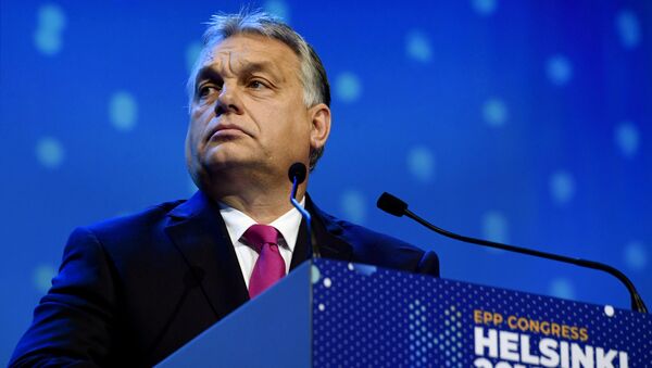 Hungarian Prime Minister Viktor Orban at the European People's Party (EPP) congress in Helsinki, Finland November 8, 2018 - Sputnik International
