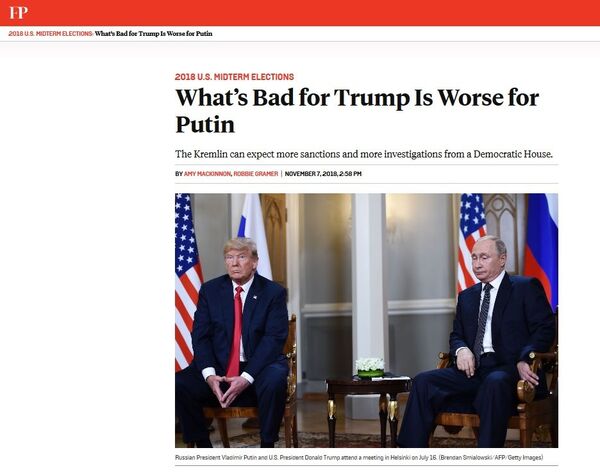 Screengrab of Foreign Policy article on how sanctions will affect US-Russia relations. Screengrab of Foreign Policy article on how sanctions will affect US-Russia relations. - Sputnik International