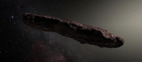 Artist's impression of ʻOumuamua, the first known interstellar object to pass through the Solar System Artist's impression of ʻOumuamua, the first known interstellar object to pass through the Solar System - Sputnik International