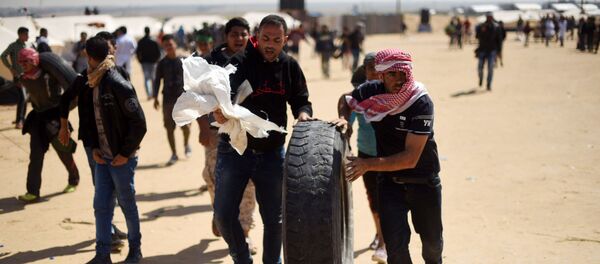Palestinians' Mass Protests on Gaza Border in Pictures - Sputnik International
