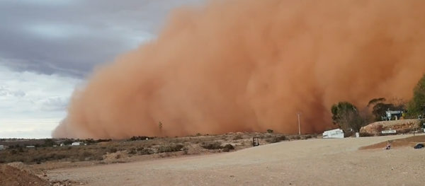 Dust storm in South New Wales, Australia Dust storm in South New Wales, Australia - Sputnik International