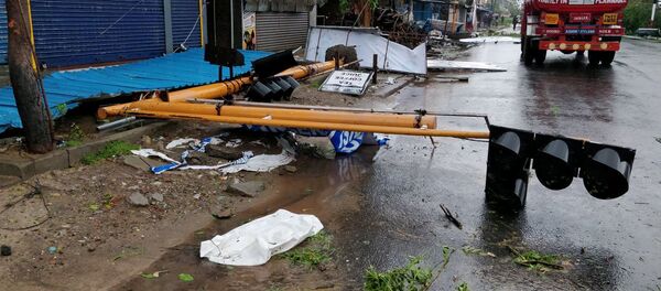 The aftermath of cyclone Gaja is seen in Tamil Nadu, India November 16, 2018 in this picture obtained from social media The aftermath of cyclone Gaja is seen in Tamil Nadu, India November 16, 2018 in this picture obtained from social media - Sputnik International