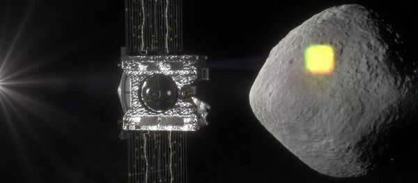 NASA artist rendering shows the mapping of the near-Earth asteroid Bennu by the OSIRIS-REx spacecraft NASA artist rendering shows the mapping of the near-Earth asteroid Bennu by the OSIRIS-REx spacecraft - Sputnik International