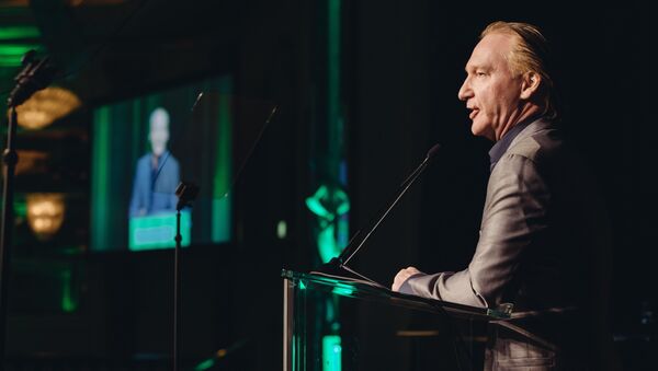 Bill Maher, winner of the First Amendment Award, speaks to the crowd at the 26th Annual Literary Awards Festival at the Beverly Wilshire Hotel on Wednesday, September 28, 2016, in Beverly Hills, Calif - Sputnik International