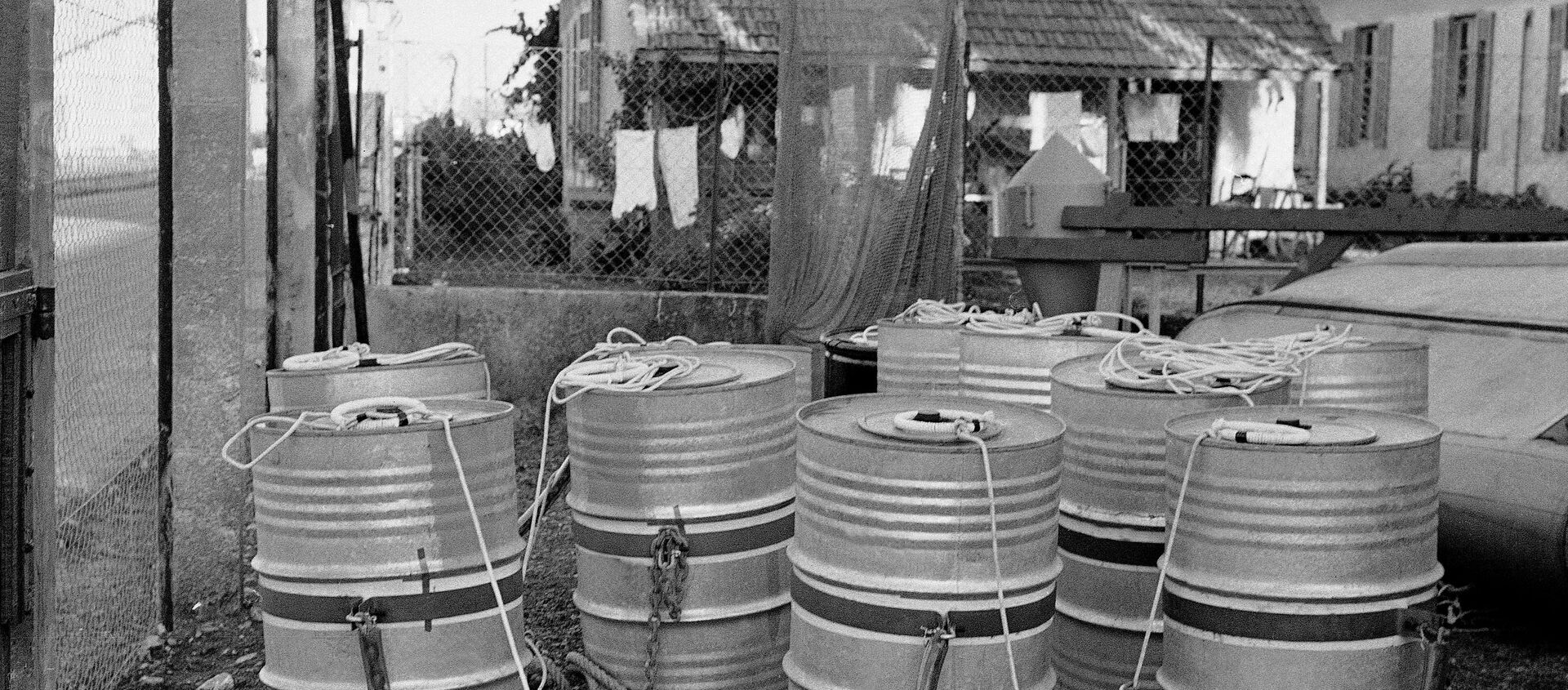 Ten tightly sealed drums filled with radioactive waste - Sputnik International, 1920, 27.11.2019