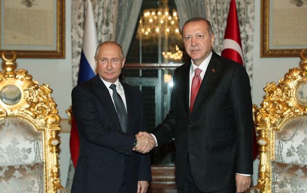 Russian President Vladimir Putin and Turkish President Tayyip Erdogan - Sputnik International