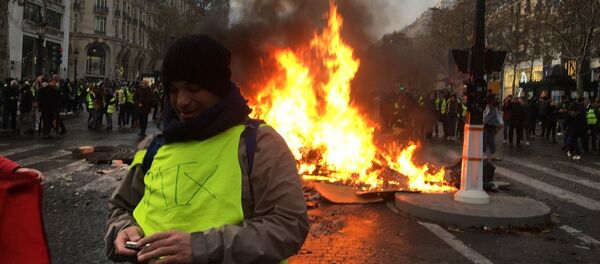 Yellow Vests protests against the rise in fuel prices in the French capital of Paris. File photo Yellow Vests protests against the rise in fuel prices in the French capital of Paris. File photo - Sputnik International