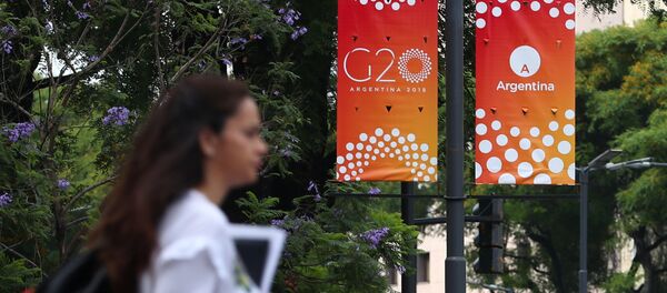 G20 summit banners are pictured ahead of the leaders' meeting in Buenos Aires, Argentina November 29, 2018. - Sputnik International