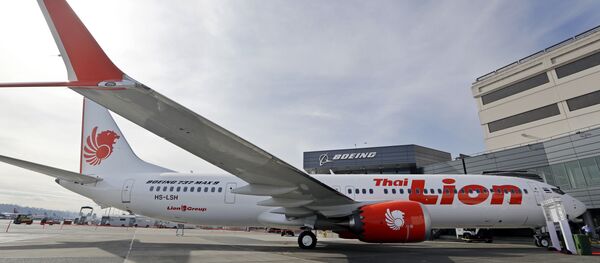 This March 21, 2018, file photo shows Boeing's first 737 MAX 9 jet at the company's delivery center before a ceremony transferring ownership to Thai Lion Air in Seattle - Sputnik International