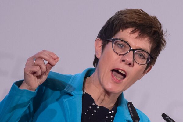 German Defense Minister Annegret Kramp-Karrenbauer German Defense Minister Annegret Kramp-Karrenbauer - Sputnik International