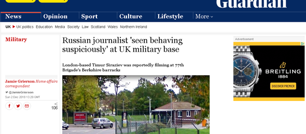 The Guardian screengrab. The Guardian screengrab. - Sputnik International