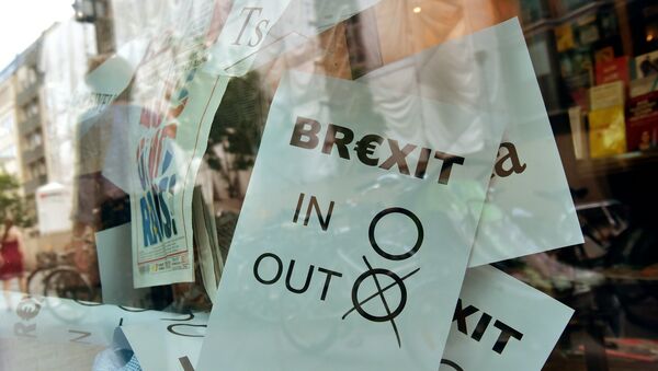 A poster featuring a Brexit vote ballot - Sputnik International
