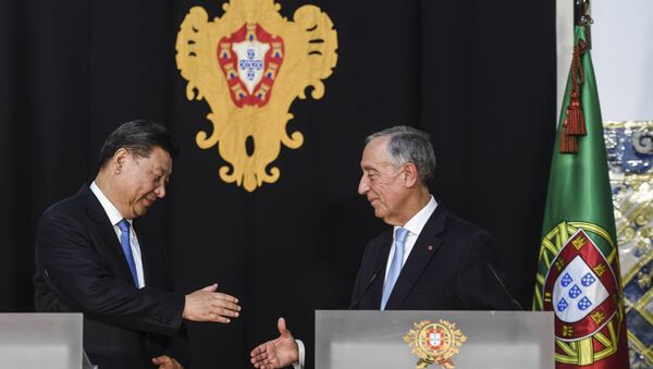 China's President Xi Jinping and Portugal's President Marcelo Rebelo de Sousa - Sputnik International