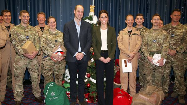 Britain's Prince William and Catherine, The Duchess of Cambridge, attend a party for service personnel at RAF Akrotiri, Cyprus December 5, 2018 - Sputnik International