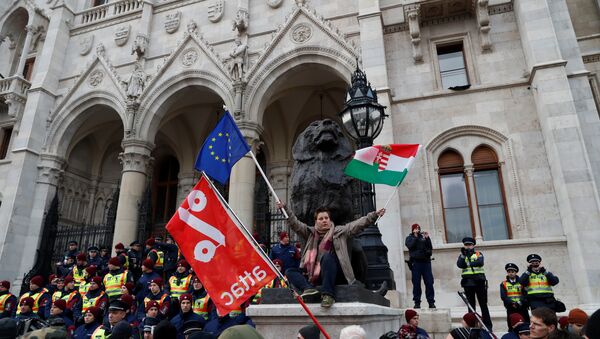Protest against the government in Budapest - Sputnik International