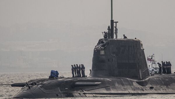 In this Wednesday July 20, 2016, British Royal Navy submarine HMS Ambush's arrives into the Naval Base at Gibraltar. A British Royal Navy submarine has been forced into port after colliding with a merchant vessel off the coast of Gibraltar - Sputnik International