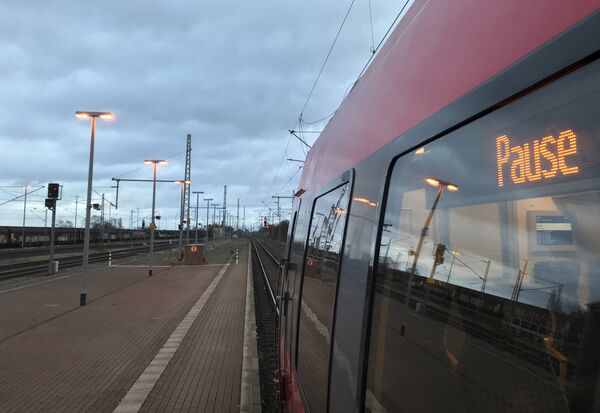 A train sits in the empty station in Nauen, west of Berlin, Germany, Monday, Dec. 10, 2018 - Sputnik International