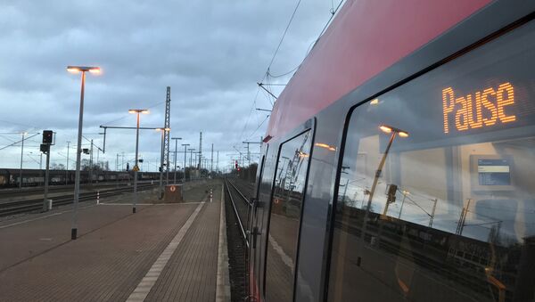 A train sits in the empty station in Nauen, west of Berlin, Germany, Monday, Dec. 10, 2018 - Sputnik International