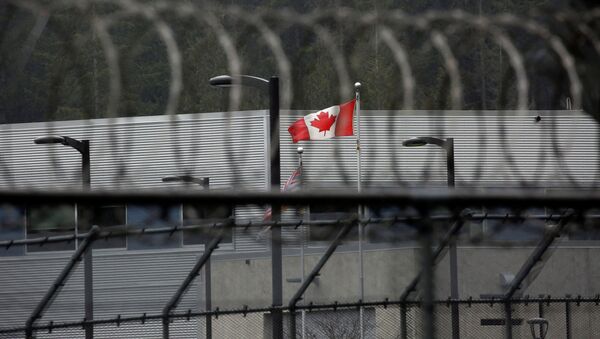 A Canadian flag flies outside of the Alouette Correctional Centre for Women, where Huawei CFO Meng Wanzhou is being held on an extradition warrant, in Maple Ridge, British Columbia, Canada December 8, 2018 - Sputnik International
