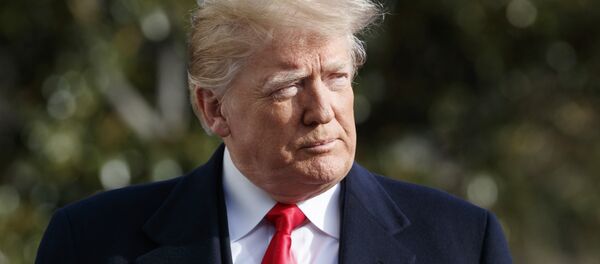 President Donald Trump walks to speak to the media before boarding Marine One on the South Lawn of the White House in Washington, Saturday, Dec. 8, 2018, for the short trip to Andrews Air Force Base en route to Philadelphia to attend the Army-Navy Football Game - Sputnik International