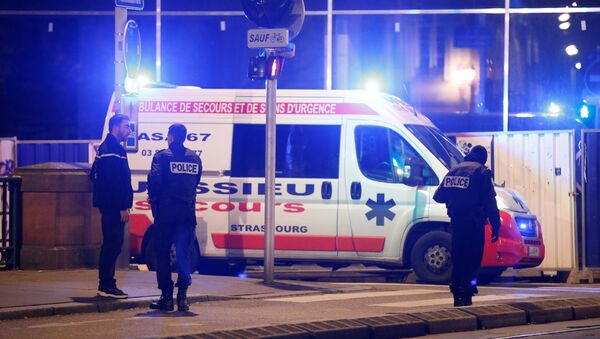 Police secure a street and the surrounding area after a shooting in Strasbourg - Sputnik International