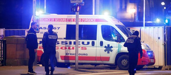 Police secure a street and the surrounding area after a shooting in Strasbourg - Sputnik International