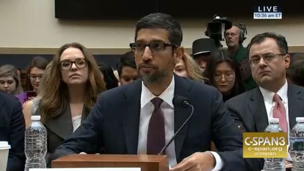 Google CEO Sundar Pinchai testifies before the U.S. Congress December 11, 2018. - Sputnik International