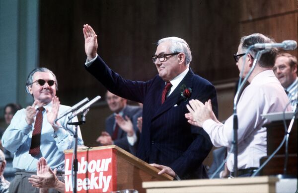 Jim Callaghan (pictured in 1977) lost his job as Prime Minister after losing a motion of no confidence by a single vote - Sputnik International